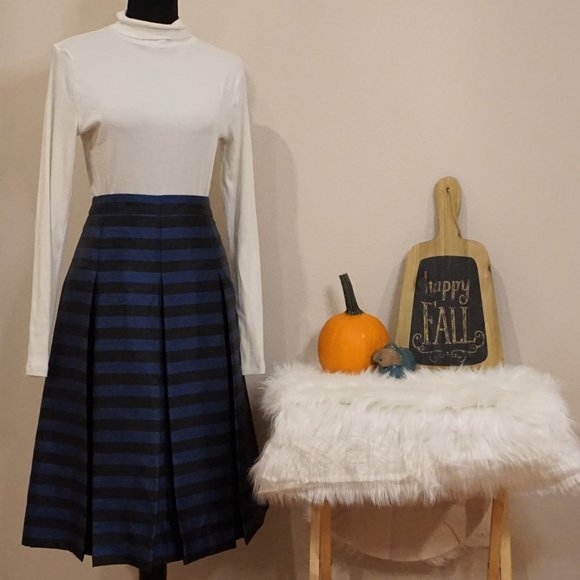 Halogen Dresses & Skirts - Halogen Blue & Black Skirt